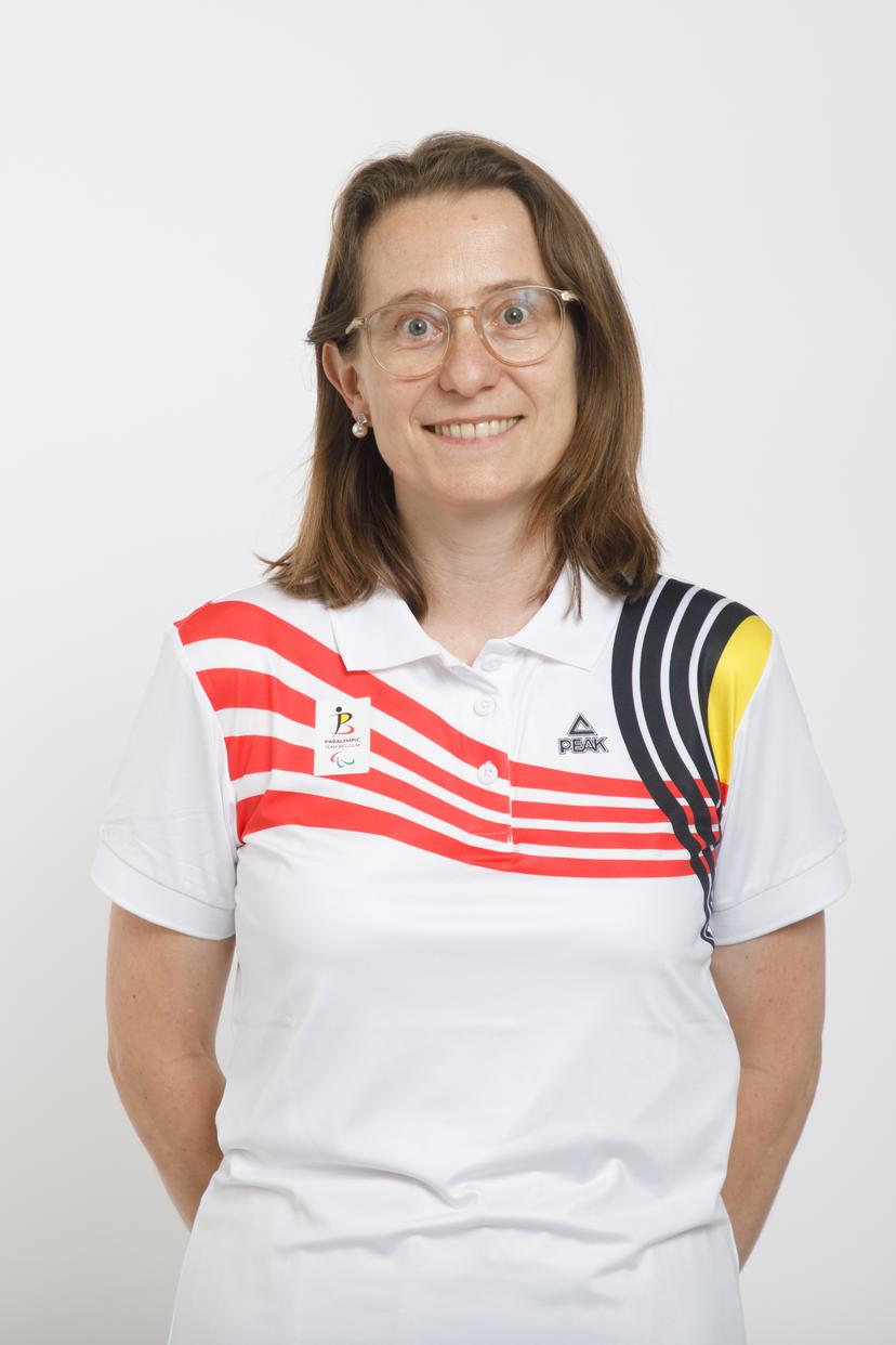 Belgian Paralympian athlete Ellen Van Camp pictured during a photoshoot for the Belgian Paralympic Committee ahead of the Paris 2024 Paralympic Games, in Brussels, Friday 19 July 2024. BELGA PHOTO HATIM KAGHAT