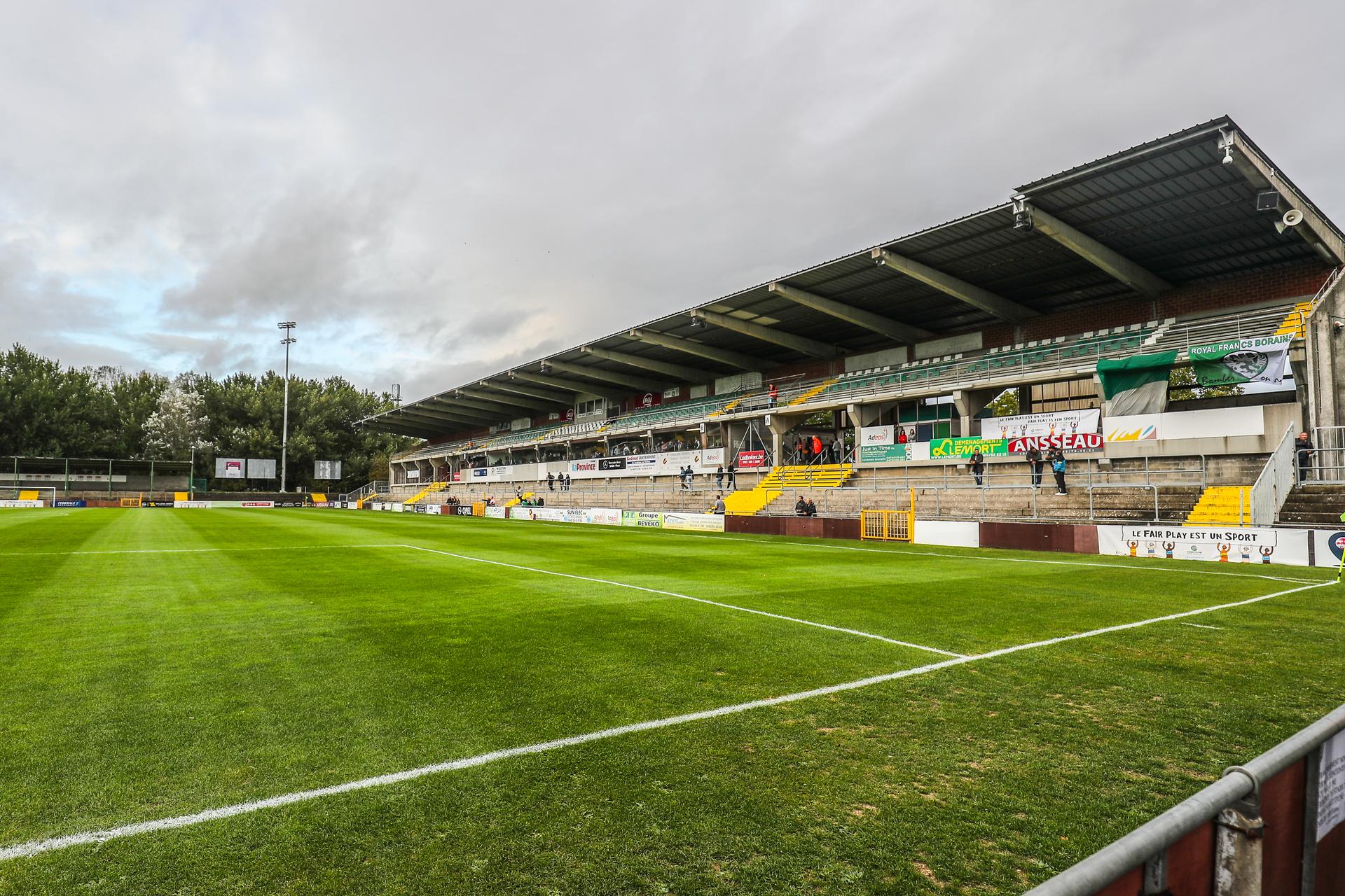 Illustration picture shows the Robert Urbain stadium before a soccer game between Francs Borains (2Am) and Club Brugge, Wednesday 25 September 2019 in Boussu, in the 1/16th final of the 'Croky Cup' Belgian cup. BELGA PHOTO BRUNO FAHY