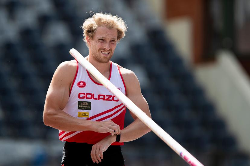 Belgian Ben Broeders pictured during the Belgian athletics championships, Saturday 02 August 2025 in Brussels. The Belgian championships take place from 2-3 August, 2025. BELGA PHOTO KRISTOF VAN ACCOM