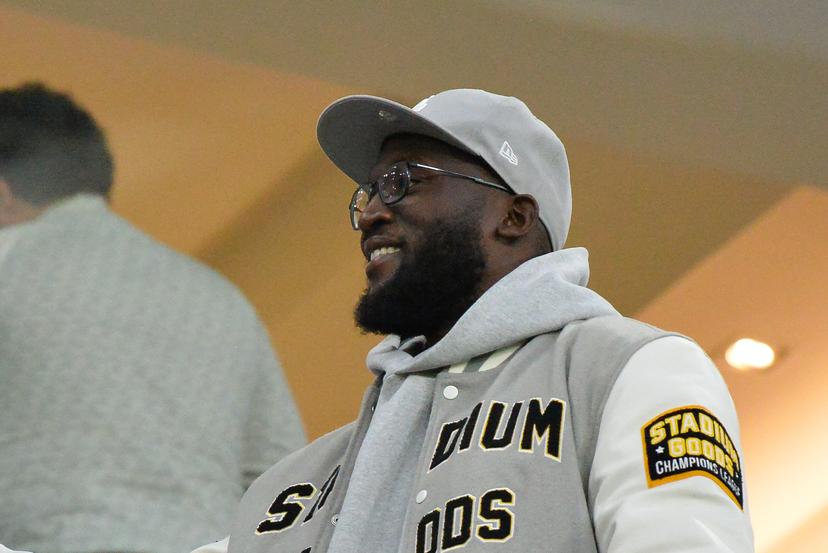 Former Anderlecht player Romelu Lukaku pictured during a soccer match between RSC Anderlecht and KRC Genk, Sunday 14 September 2025 in Anderlecht, on day 7 of the 2025-2026 'Jupiler Pro League' first division of the Belgian championship. BELGA PHOTO JILL DELSAUX