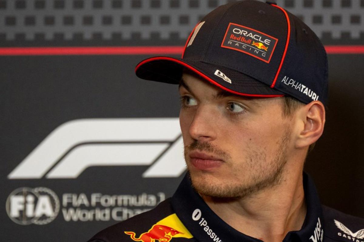 Red Bull Racing's Dutch driver Max Verstappen attends the drivers' press conference at the Circuit de Monaco in Monaco, on May 22, 2025, ahead of the Formula One Monaco Grand Prix.  Andrej ISAKOVIC / AFP