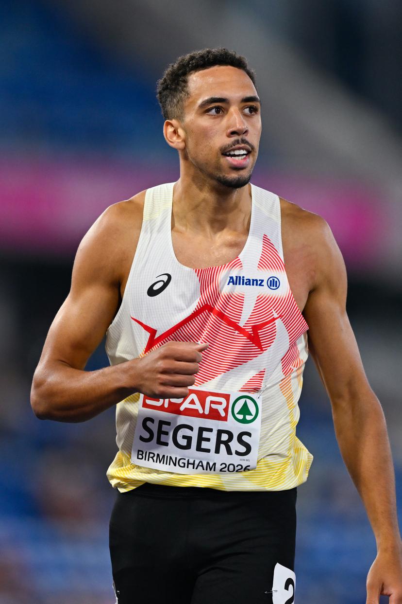 Belgian Daniel Segers pictured in action during the 400m race on the third day of the European Athletics Championships (August 10-18) in Birmingham, United Kingdom, on Wednesday 12 August 2026. BELGA PHOTO ERIC LALMAND