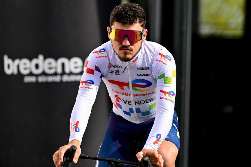 French Jason Tesson of Team TotalEnergies pictured ahead of the 'Bredene Koksijde Classic' one day cycling race, 203,4 km from Bredene to Koksijde, on Friday 20 March 2026. BELGA PHOTO DIRK WAEM