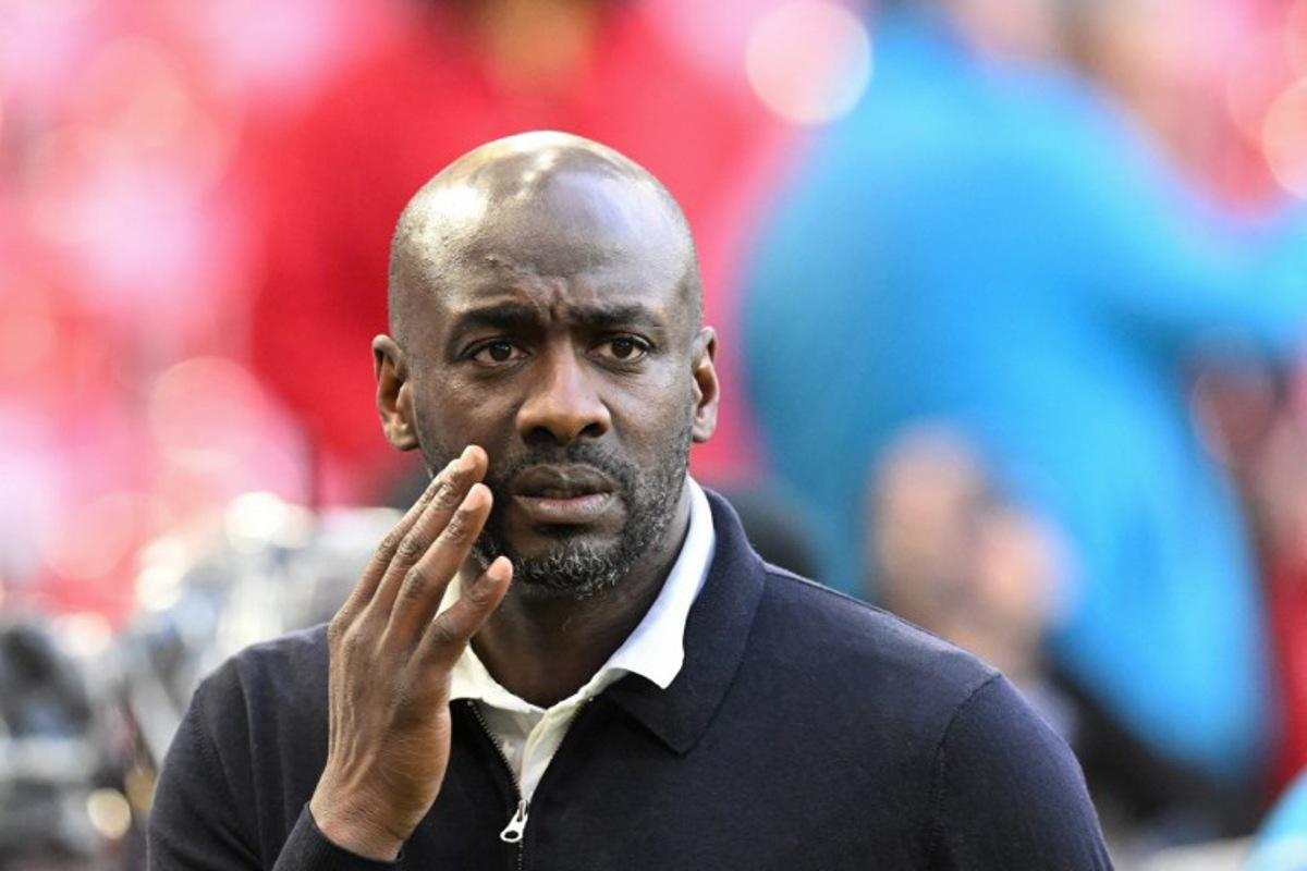 Ghana's head coach Otto Addo looks on prior to the international friendly football match between Germany and Ghana at the MHP Arena in Stuttgart, southwestern Germany on March 30, 2026.  THOMAS KIENZLE / AFP