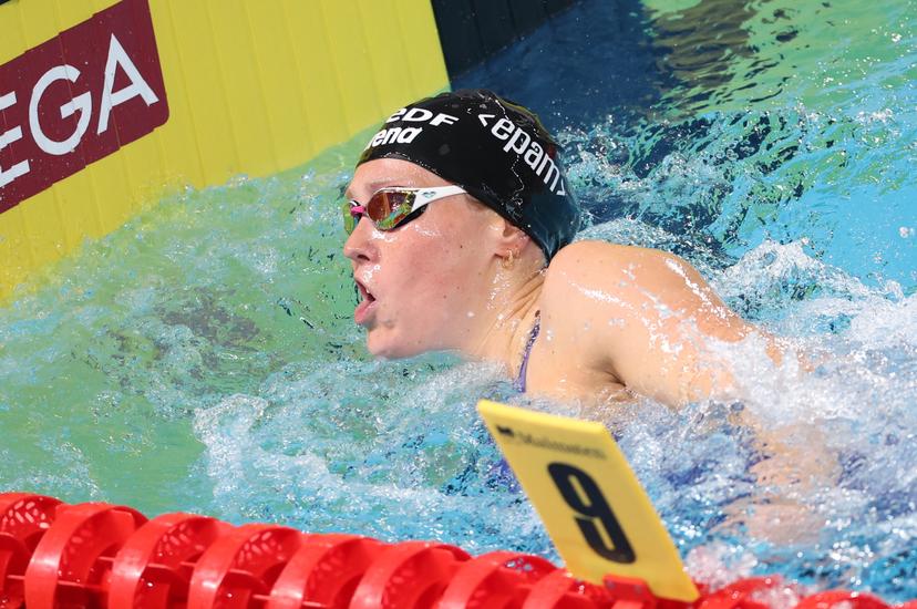Belgian athlete Roos Vanotterdijk pictured in action at the semifinals of the Women's 100m Freestyle, at the European Aquatics Championships in Paris, France on Monday 10 August 2026. BELGA PHOTO VIRGINIE LEFOUR