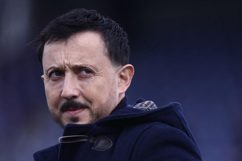 Marseille's Spanish President Pablo Longoria is pictured prior to the French Cup round of 64 football match between Bourg-en-Bresse (FBBP) and Olympique de Marseille (OM) at the Marcel-Verchere Stadium in Bourg-en-Bresse, eastern France, on December 21, 2025.  Alex MARTIN / AFP