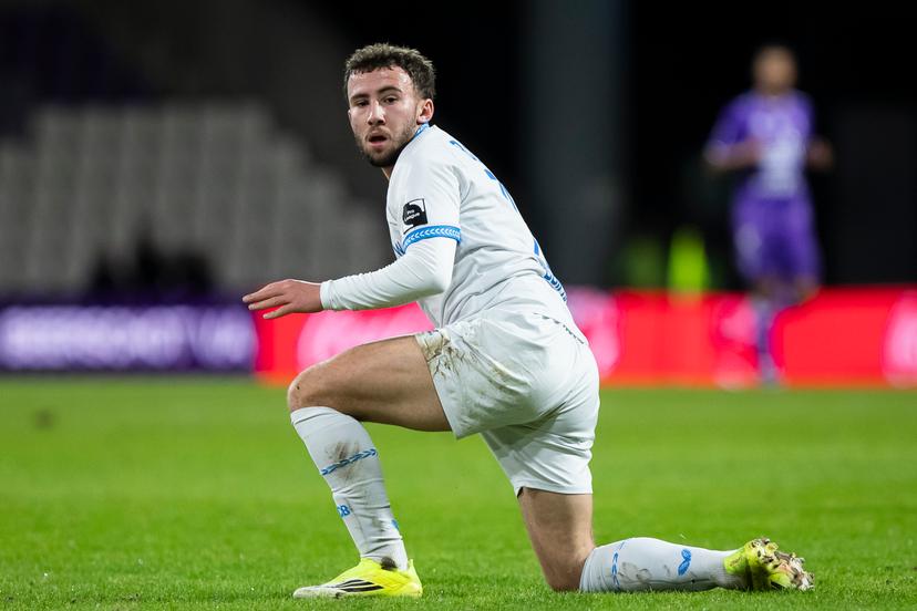 Club's Rayan Buifrahi Khbiez pictured during a soccer game between Beerschot VA and Club NXT, Saturday 07 February 2026 in Antwerp, on day 24 of the 2025-2026 'Challenger Pro League' 1B second division of the Belgian championship. BELGA PHOTO KRISTOF VAN ACCOM