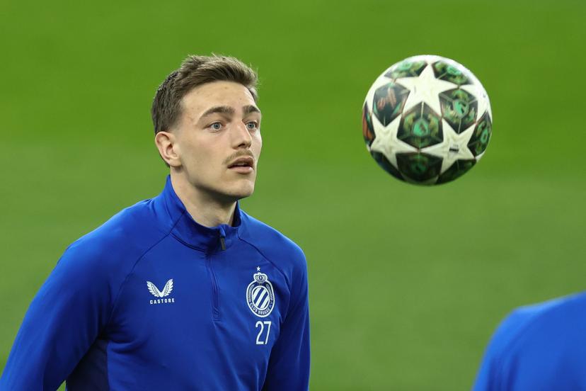 Club's Casper Nielsen pictured during a training session of Belgian soccer Club Brugge KV, Tuesday 11 March 2025 in Birmingham, United Kingdom. Tomorrow, they will play against English club Aston Villa, on the second leg of the 1/8 finals of the UEFA Champions League knockout phase. BELGA PHOTO BRUNO FAHY BELGA PHOTO BRUNO FAHY