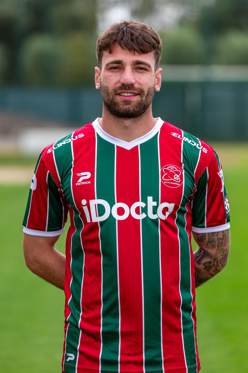 Essevee's Kadir Seven poses for a picture at the 2026-2027 season photoshoot of Belgian Jupiler Pro League team Zulte Waregem, Friday 31 July 2026, in Waregem. BELGA PHOTO KURT DESPLENTER