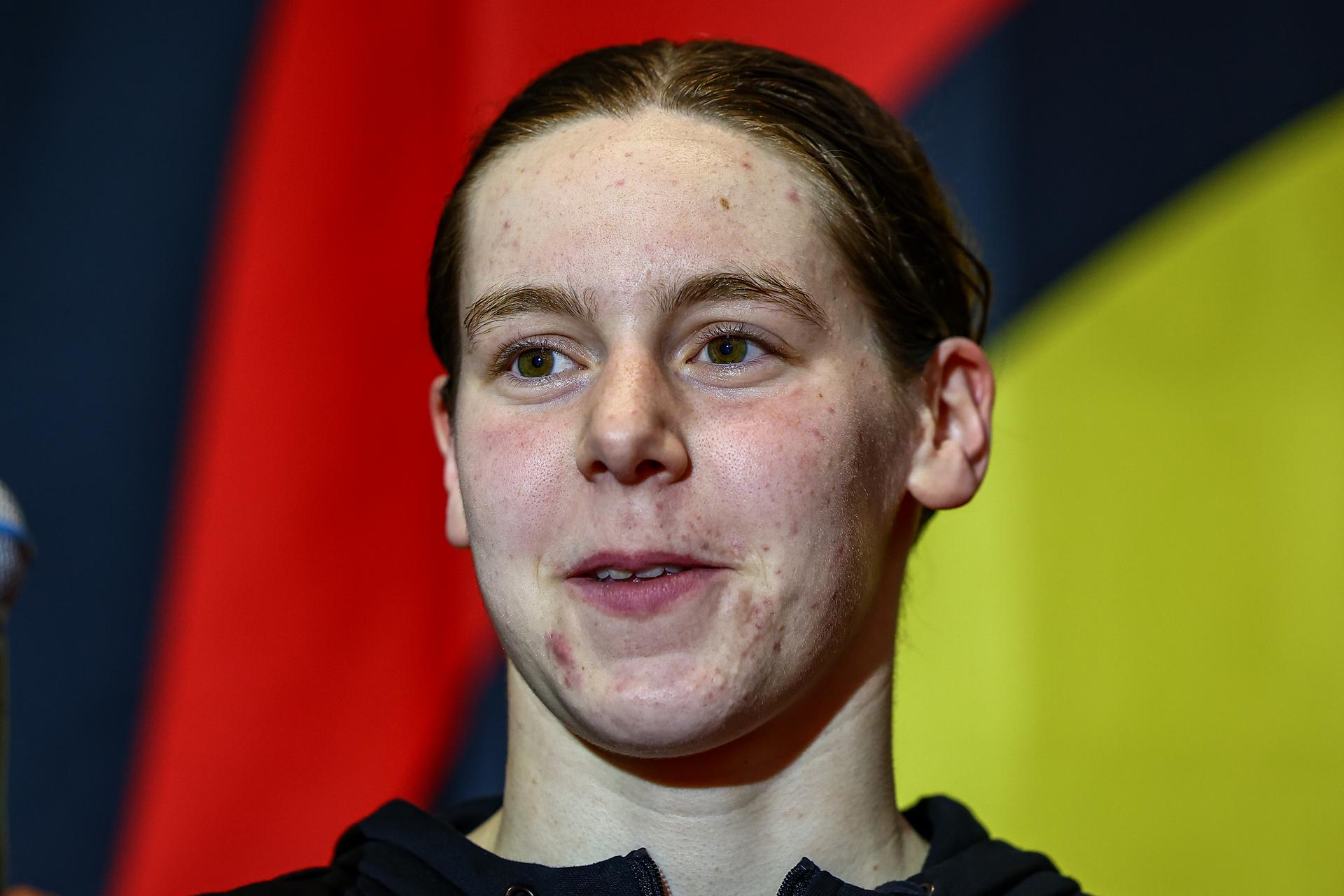 Belgian swimmer Roos Vanotterdijk pictured during the Open Belgian Swimming Championships 2025 (25-27/04), in Antwerp, on Friday 25 April 2025. BELGA PHOTO DAVID PINTENS