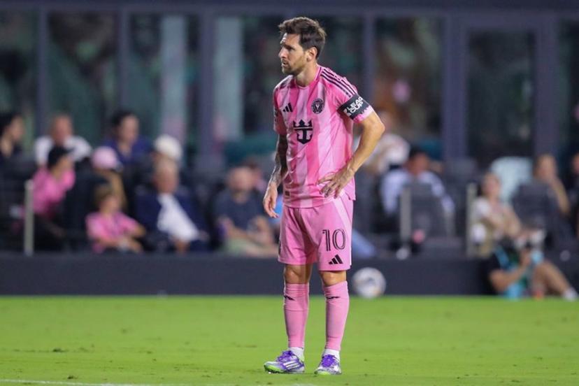 Inter Miami's Argentine forward #10 Lionel Messi looks on during the Leagues Cup semi-final football match between Inter Miami CF and Orlando City SC at Chase Stadium in Fort Lauderdale, Florida, on August 27, 2025.  Chris Arjoon / AFP
