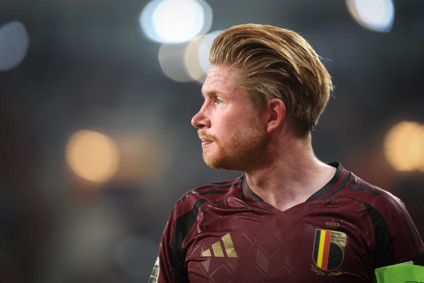Belgium's Kevin De Bruyne pictured during a soccer game between Belgian national team Red Devils and North Macedonia, Friday 10 October 2025 in Gent, qualification game 5/8 for the World Cup 2026. BELGA PHOTO VIRGINIE LEFOUR