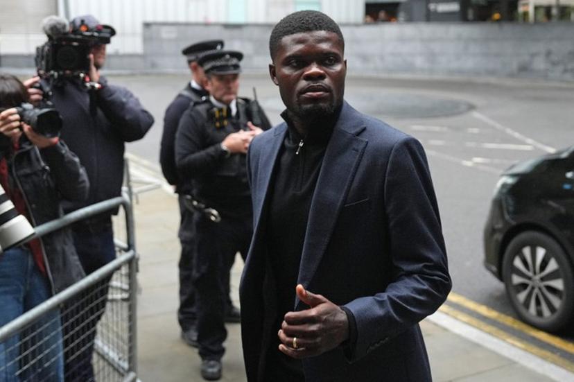 Former Arsenal Ghanaian footballer Thomas Partey arrives at Southwark Crown Court in London on September 17, 2025. The 32-year-old Ghana international has been charged with five counts of rape against two women and one count of sexual assault against a third woman. The alleged offences took place between 2021 and 2022, when he was an Arsenal player.  CARLOS JASSO / AFP