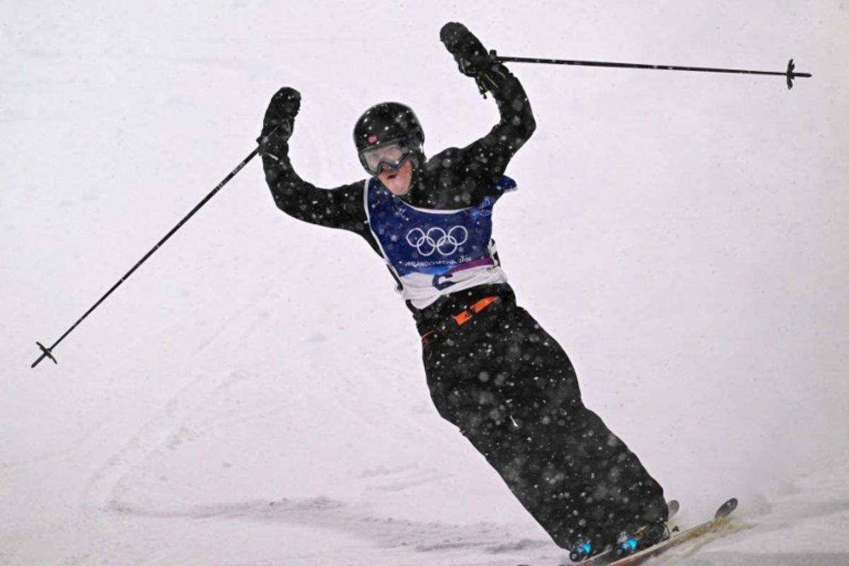 Norway's Tormod Frostad competes in the freestyle skiing men's freeski big air final run 1 during the Milano Cortina 2026 Winter Olympic Games at Livigno Snow Park, in Livigno (Valtellina), on February 17, 2026.  Kirill KUDRYAVTSEV / AFP