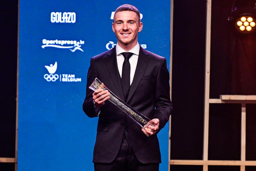 Belgian Remco Evenepoel wins the Sportman van het Jaar / Sportif de l Année 2025 the 'Sportgala' award show, to announce the sport women and men of the year 2025, Sunday 14 December 2025 in Schelle. BELGA PHOTO DIRK WAEM
