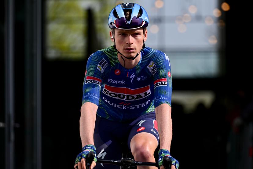 Belgian Stan Van Tricht of Soudal Quickstep pictured ahead of the 'Bredene Koksijde Classic' one day cycling race, 203,4 km from Bredene to Koksijde, on Friday 20 March 2026. BELGA PHOTO DIRK WAEM