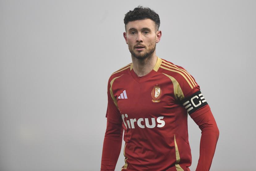 Standard's Aiden O'Neill pictured during a soccer game between KRC Genk and Standard de Liege, Wednesday 04 December 2024 in Genk, in the 1/8 finals of the 'Croky Cup' Belgian soccer cup. BELGA PHOTO JILL DELSAUX