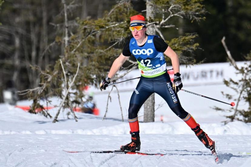 Belgium's Samuel Maes competes in the Men's Cross-Country 10km Free qualification of the FIS Nordic World Ski Championships in Planica on February 22, 2023.  Joe Klamar / AFP