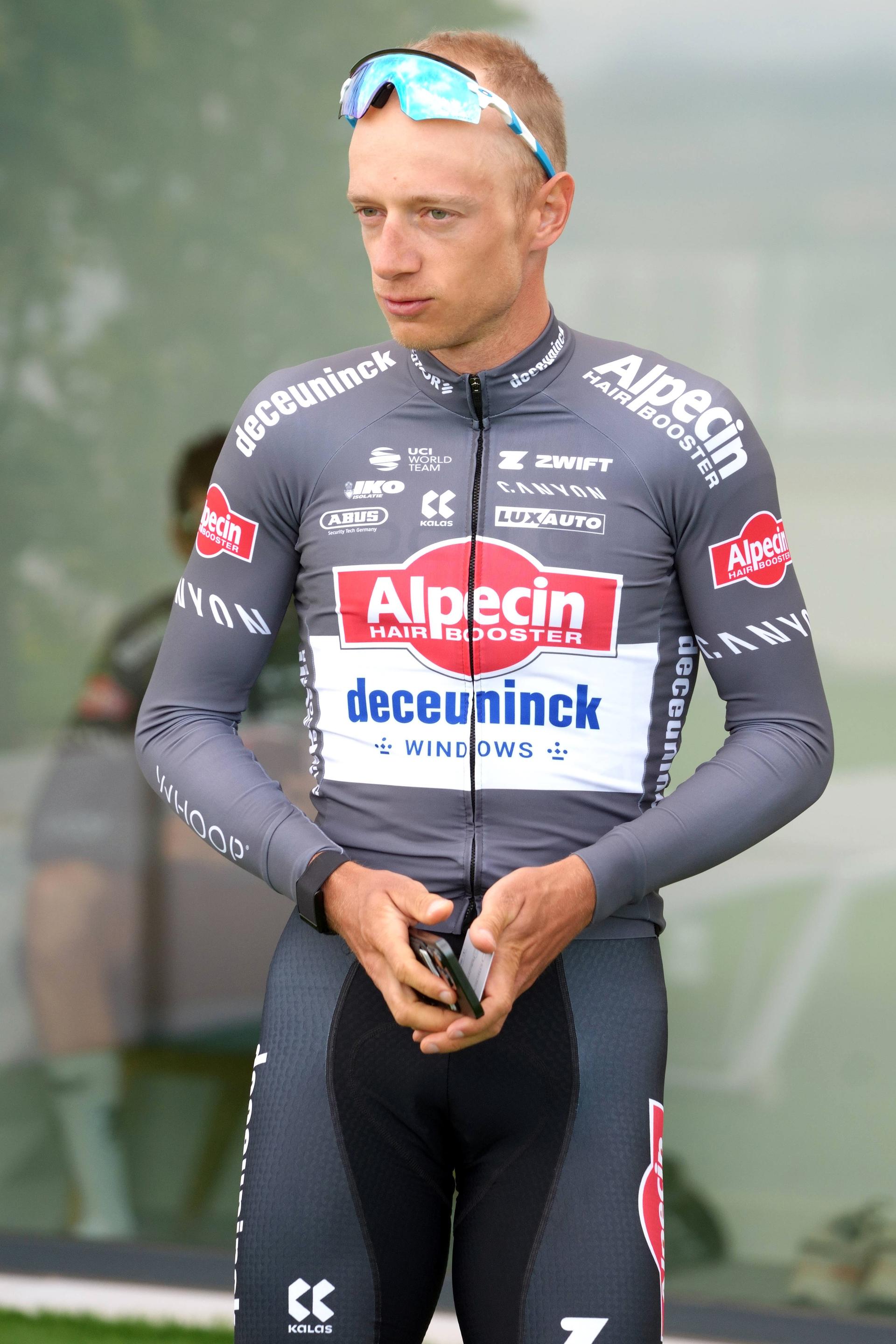 Belgian Quinten Hermans of Alpecin-Deceuninck pictured during the media day of Alpecin-Deceuninck cycling team in Pedreguer, Spain, Wednesday 12 February 2025, in preparation of the upcoming season. BELGA PHOTO JOMA GARCIA
