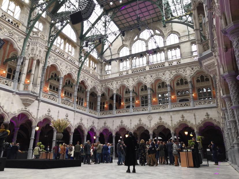 Picture regarding the Belga article Vernieuwde Handelsbeurs ingehuldigd in Antwerpen, distributed today, in ANTWERPEN. BEST QUALITY AVAILABLE - BELGA PHOTO JONAS VAN BOXEL