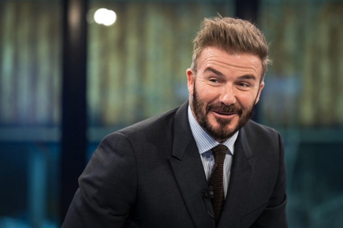 Former England's football player and UNICEF Goodwill Ambassador David Beckham attends a session during the World Economic Forum (WEF) annual meeting in Davos on January 21, 2025.  FABRICE COFFRINI / AFP