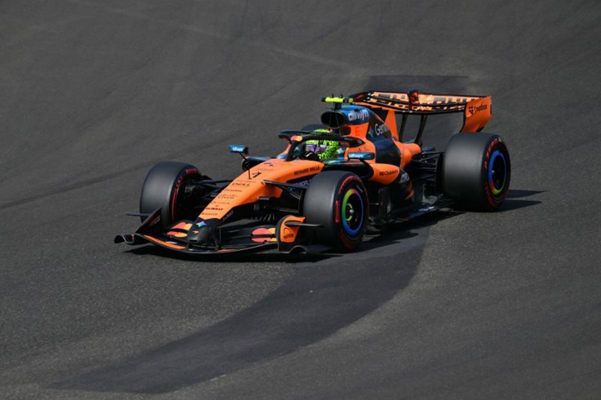 McLaren's British driver Lando Norris competes during the qualifying session at the Hungaroring racetrack in Mogyorod near Budapest, Hungary, on July 25, 2026 ahead of the Formula One Hungarian Grand Prix.  Andrej ISAKOVIC / AFP