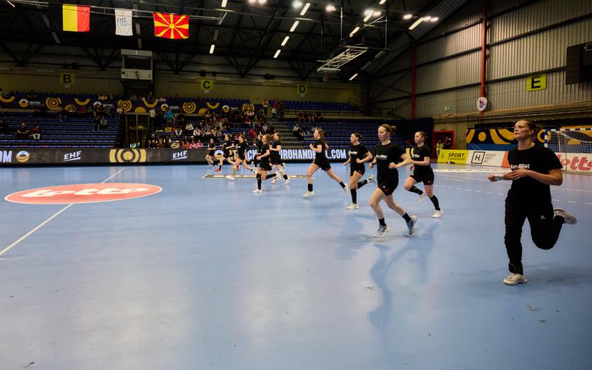 ATTENTION EDITORS - HAND OUT PICTURES - EDITORIAL USE WITH STORY ON HANDBALL ONLY - MANDATORY CREDIT ALAIN DECAMPS  Hand out pictures released by Alain Decamps shows  the handball game between the Black Arrows, Belgium national women handball team, and North Macedonia, a Qualifier Phase 2 Euro 2026 game on Wednesday 04 March 2026 in Hasselt.  HAND OUT - ALAIN DECAMPS  Belga and Belga Editorial Board decline all responsibility regarding the content of this picture.