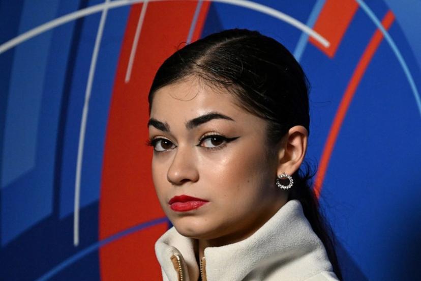 Russia's Adeliia Petrosian looks on during a press conference following the women's free skating event of the 2026 Russian Figure Skating Championships in Saint Petersburg on December 20, 2025.  Olga MALTSEVA / AFP