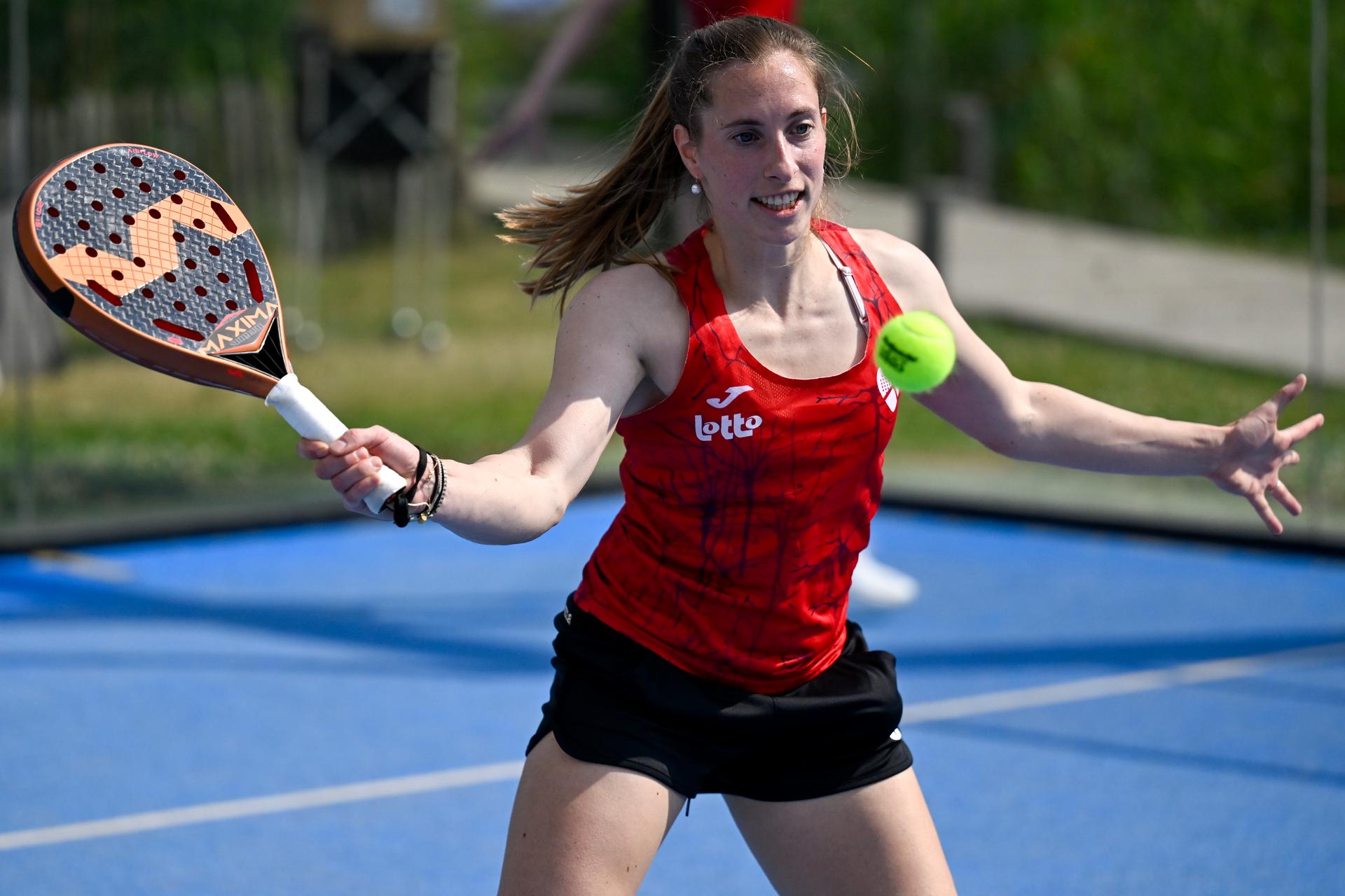 Helena Wyckaert pictured during a training camp organized by the BOIC-COIB Belgian Olympic Committee in Antwerp, ahead of the European Games in Poland, Saturday 17 June 2023. The 3rd European Games, informally known as Krakow-Malopolska 2023, is a scheduled international sporting event to will be held from 21 June to 02 July 2023 in Krakow and Malopolska, Poland. BELGA PHOTO DIRK WAEM