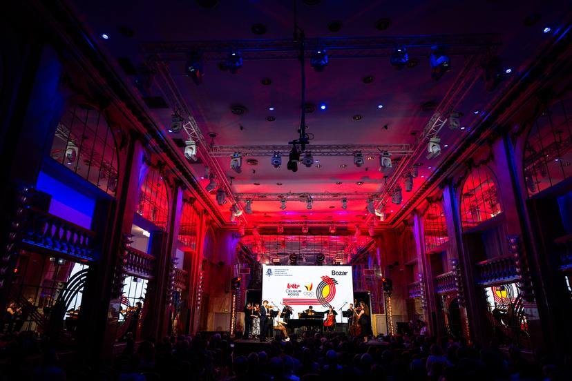 Pianist Jef Neve performs during the official opening of the Lotto Belgium House at the start of the Paris 2024 Olympic Games, on Friday 26 July 2024 in Paris, France . The Games of the XXXIII Olympiad are taking place in Paris from 26 July to 11 August. The Belgian delegation counts 165 athletes in 21 sports. BELGA PHOTO LAURIE DIEFFEMBACQ