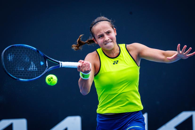Belgium¿s Hanne Vandewinkel during a qualifying match against USA¿s Carol Young Suh at the Australian Open, Melbourne Park, Melbourne, January 13, 2026.    Photo by Patrick Hamilton/SIPA USA) ---  BENELUX ONLY     ---