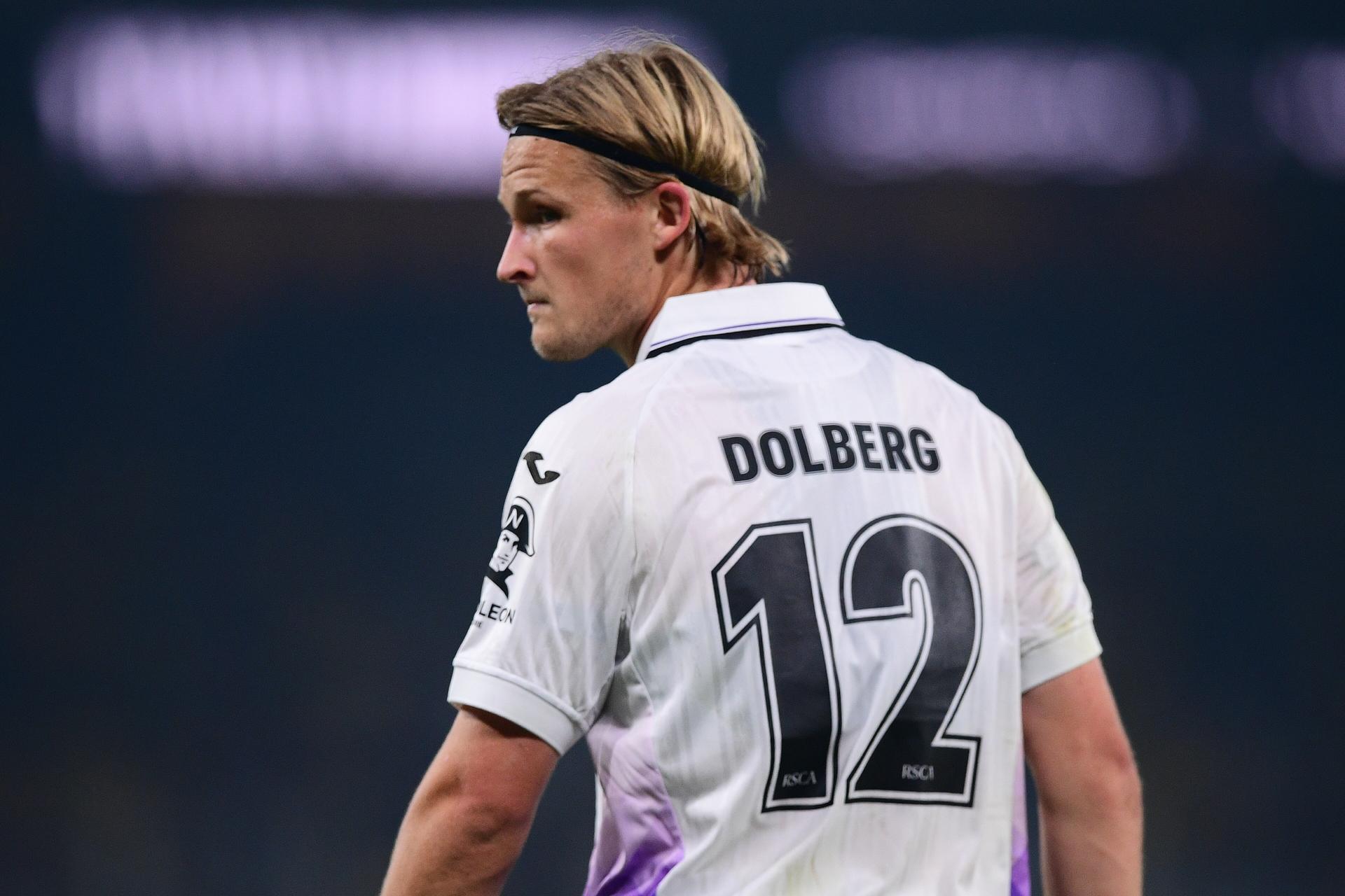 Anderlecht's Kasper Dolberg and l looks dejected during a soccer match between Belgian soccer team Anderlecht and Greek team AEK Athens, in Athens, Greece, on Thursday 28 August 2025, the return leg in the play-offs of the UEFA Conference League competition. The first leg ended 1-1. BELGA PHOTO EUROKINISSI