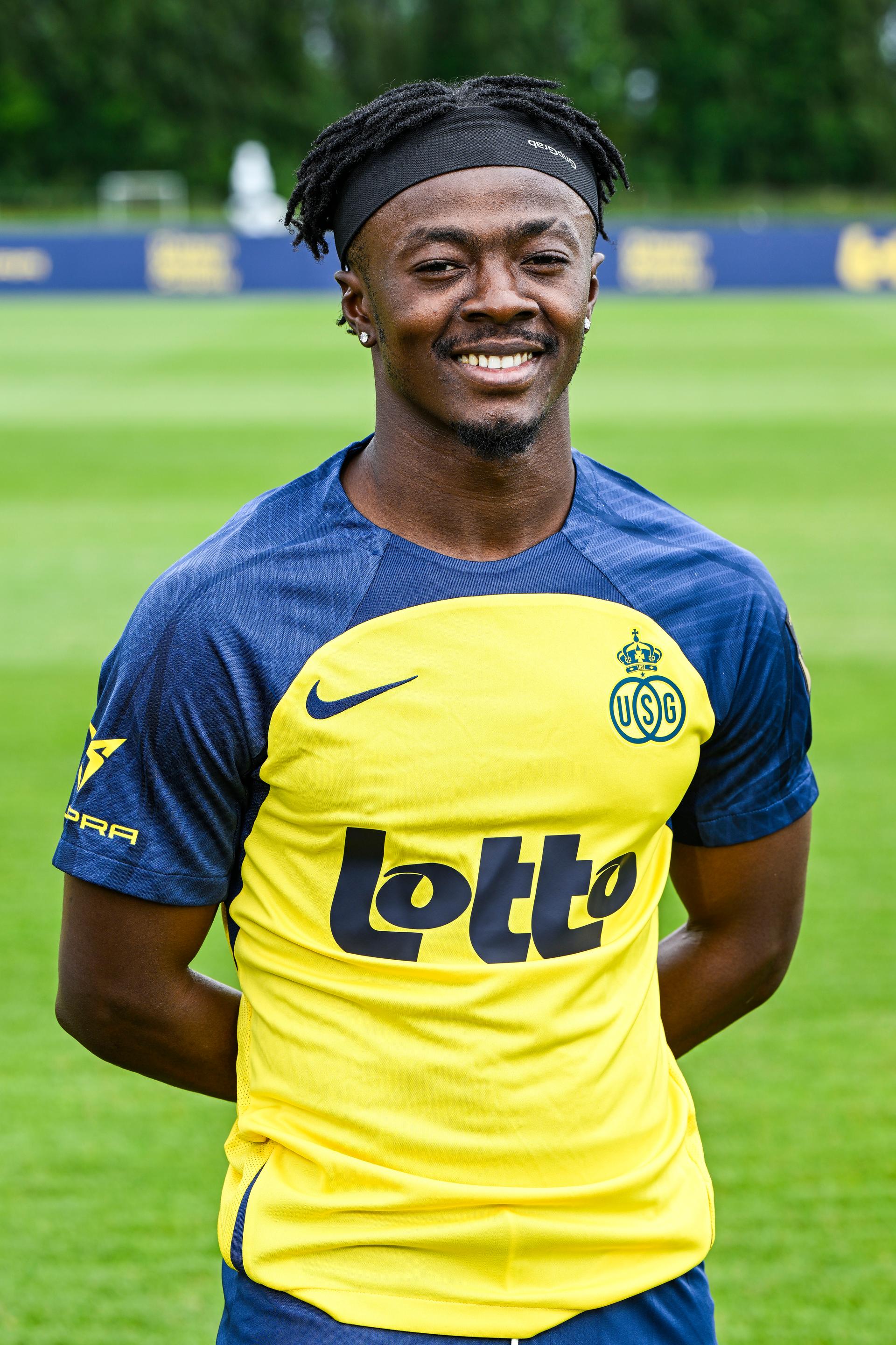 Union's Mohammed Fuseini poses for a portrait picture at the 2025-2026 season photoshoot of Belgian soccer team Royale Union Saint-Gilloise, Tuesday 29 July 2025 in Brussels. BELGA PHOTO TOM GOYVAERTS