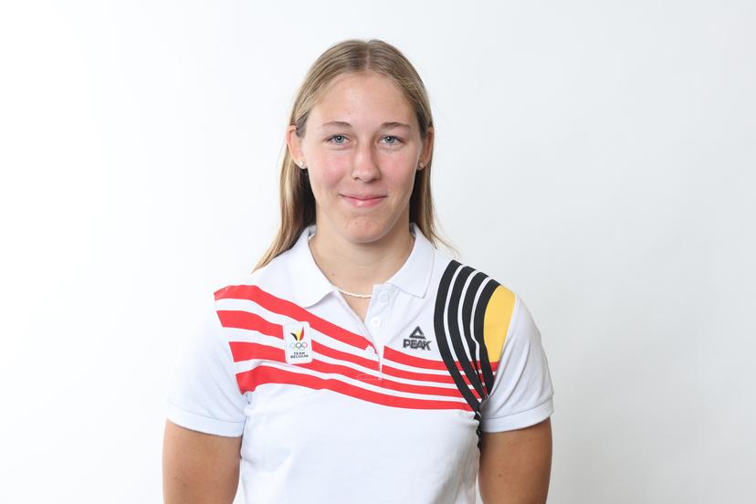 Belgian Aiko Gommers pictured during a photoshoot for the Belgian Olympic Committee BOIC - COIB ahead of the Paris 2024 Olympic Games, in Brussels, Thursday 11 July 2024. BELGA PHOTO VIRGINIE LEFOUR