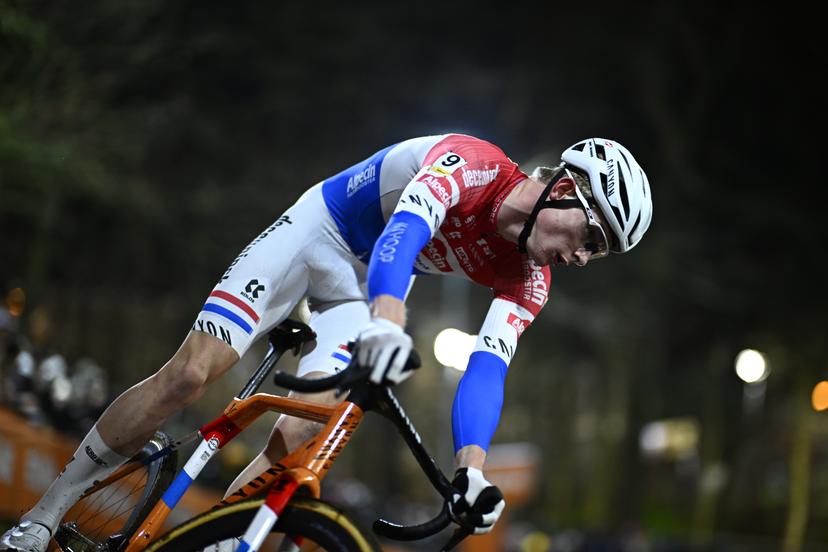 Dutch Tibor Del Grosso pictured in action during the men elite race of Diegem Cross cyclocross cycling event, Tuesday 30 December 2025 in Diegem, stage 6/8 in the Superprestige cyclocross cycling competition. BELGA PHOTO JASPER JACOBS