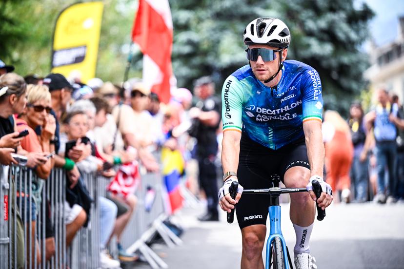 Irish Sam Bennett of Decathlon Ag2r La Mondiale Team pictured at the start of stage 5 of the 2024 Tour de France cycling race, from Saint-Jean-de-Maurienne to Saint-Vulbas, France (177,4 km) on Wednesday 03 July 2024. The 111th edition of the Tour de France starts on Saturday 29 June and will finish in Nice, France on 21 July. BELGA PHOTO JASPER JACOBS
