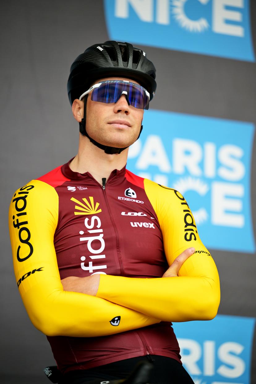 Belgian Milan Fretin of Cofidis pictured at the start of the first stage of 84th edition of the Paris-Nice cycling race, 170,9 km from Archeres to Carrieres-sous-Poissy, Sunday 08 March 2026. BELGA PHOTO DAVID PINTENS