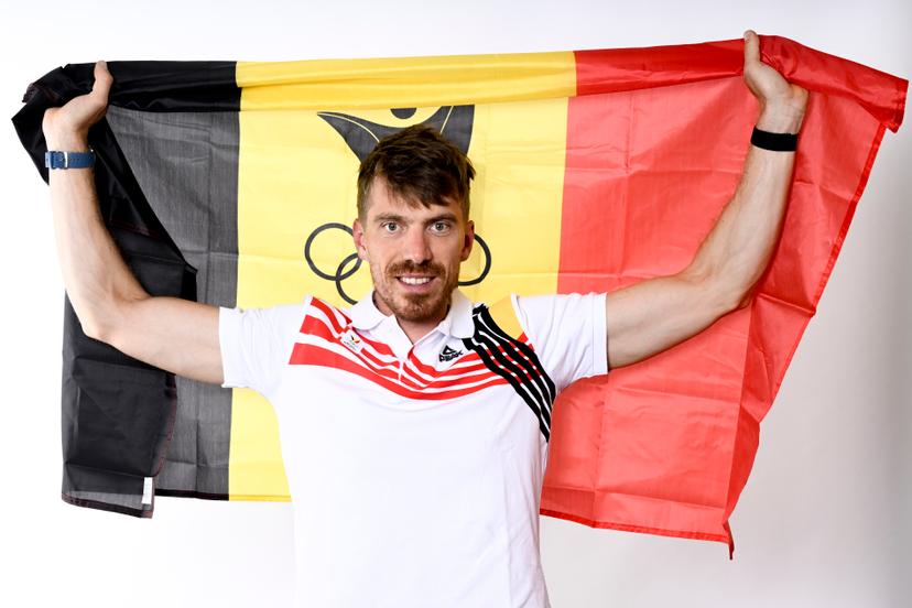 athlete Tim Brys pictured during a photoshoot for the Belgian Olympic Committee BOIC - COIB ahead of the Paris 2024 Olympic Games, in Brussels, Thursday 20 June 2024. BELGA PHOTO DIRK WAEM