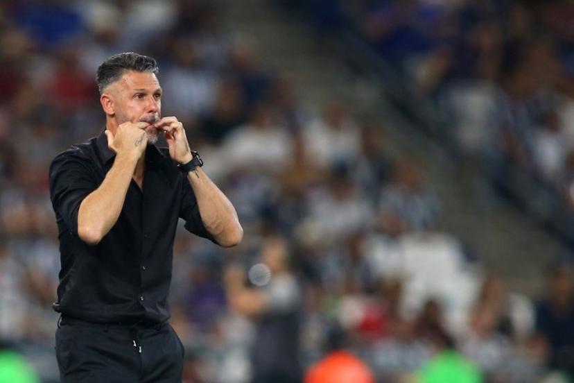 Monterrey's Argentine coach Martin Demichelis gestures during the Liga MX Clausura football match between Monterrey and Tijuana at the BBVA Stadium in Monterrey, Mexico on March 29, 2025.  Julio Cesar AGUILAR / AFP