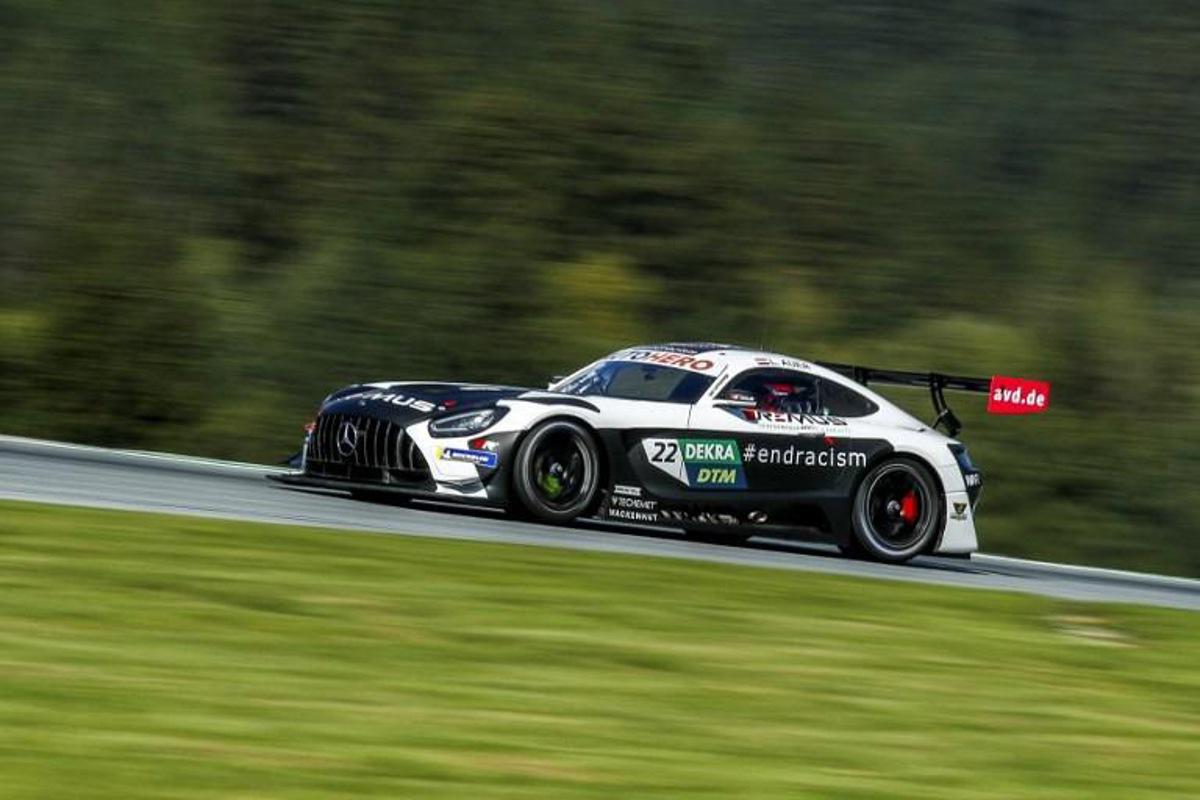 Austria's Lucas Auer of the Winward Racing Team steers his car during the second qualifying round at the second day of the DTM of Austria, on September 5, 2021 at the Red Bull Ring in Spielberg, Austria.   ERWIN SCHERIAU / APA / AFP Austria OUT SOUTH TYROL OUT

