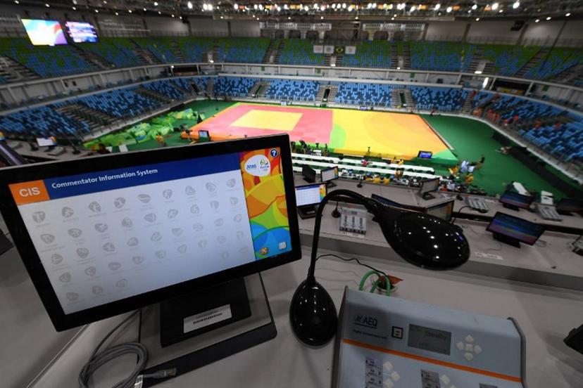 A general view of the Carioca Arena 2 which will host the judo and wrestling events during the Rio 2016 Olympic Games, in Rio de Janeiro on August 3, 2016.  TOSHIFUMI KITAMURA / AFP
