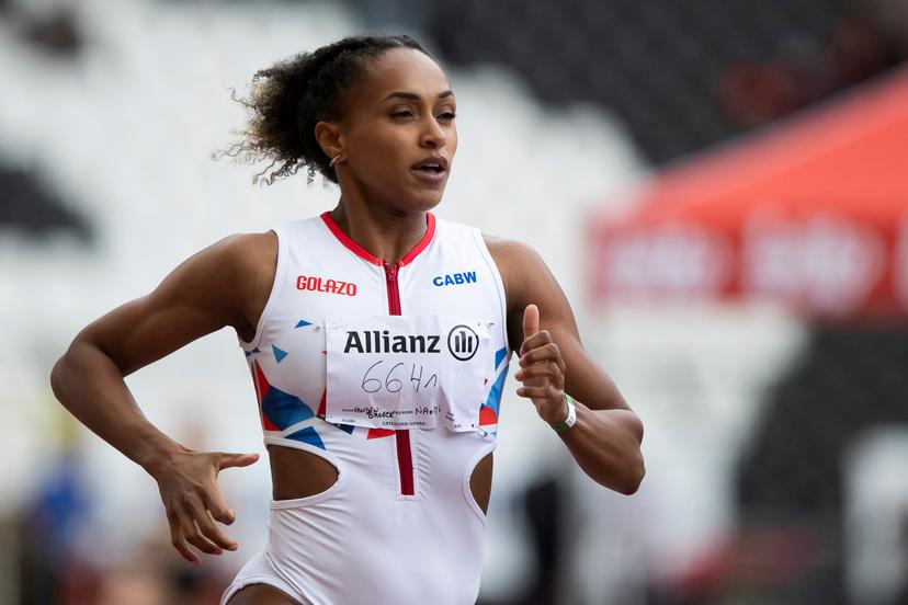 Belgian Naomi Van den Broeck pictured in action during the Belgian athletics championships, Saturday 02 August 2025 in Brussels. The Belgian championships take place from 2-3 August, 2025. BELGA PHOTO KRISTOF VAN ACCOM