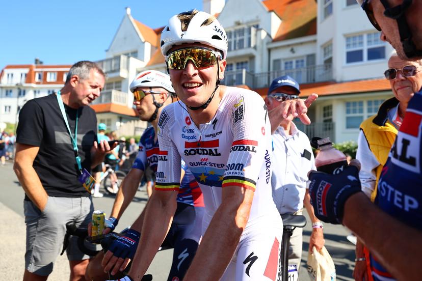 Belgian Tim Merlier of Soudal Quick-Step pictured after winning the first stage of the Baloise Belgium Tour cycling race, 198km from Merelbeke-Melle to Knokke-Heist, Wednesday 18 June 2025. The Baloise Belgium Tour takes place from 18 to 22 June. BELGA PHOTO DAVID PINTENS