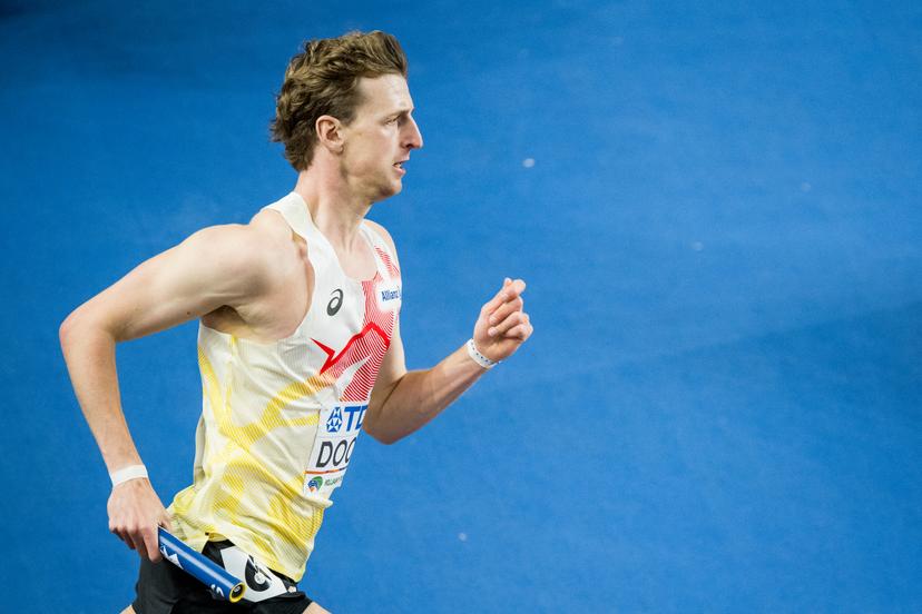 Belgian Alexander Doom pictured in action during the third day of the World Athletics Indoor Championship in Torun, Poland on Sunday 22 March 2026. The championships take place from 20 to 22 March. BELGA PHOTO JASPER JACOBS