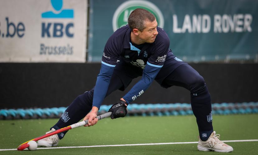 Oree's John-John Dohmen pictured in action during a hockey game between Royal Oree and R. Beerschot THC, during the play-offs Top 8 B of the Belgian first division hockey championship, Sunday 21 March 2021 in Woluwe-Saint-Pierre - Sint-Pieters-Woluwe, Brussels. BELGA PHOTO VIRGINIE LEFOUR