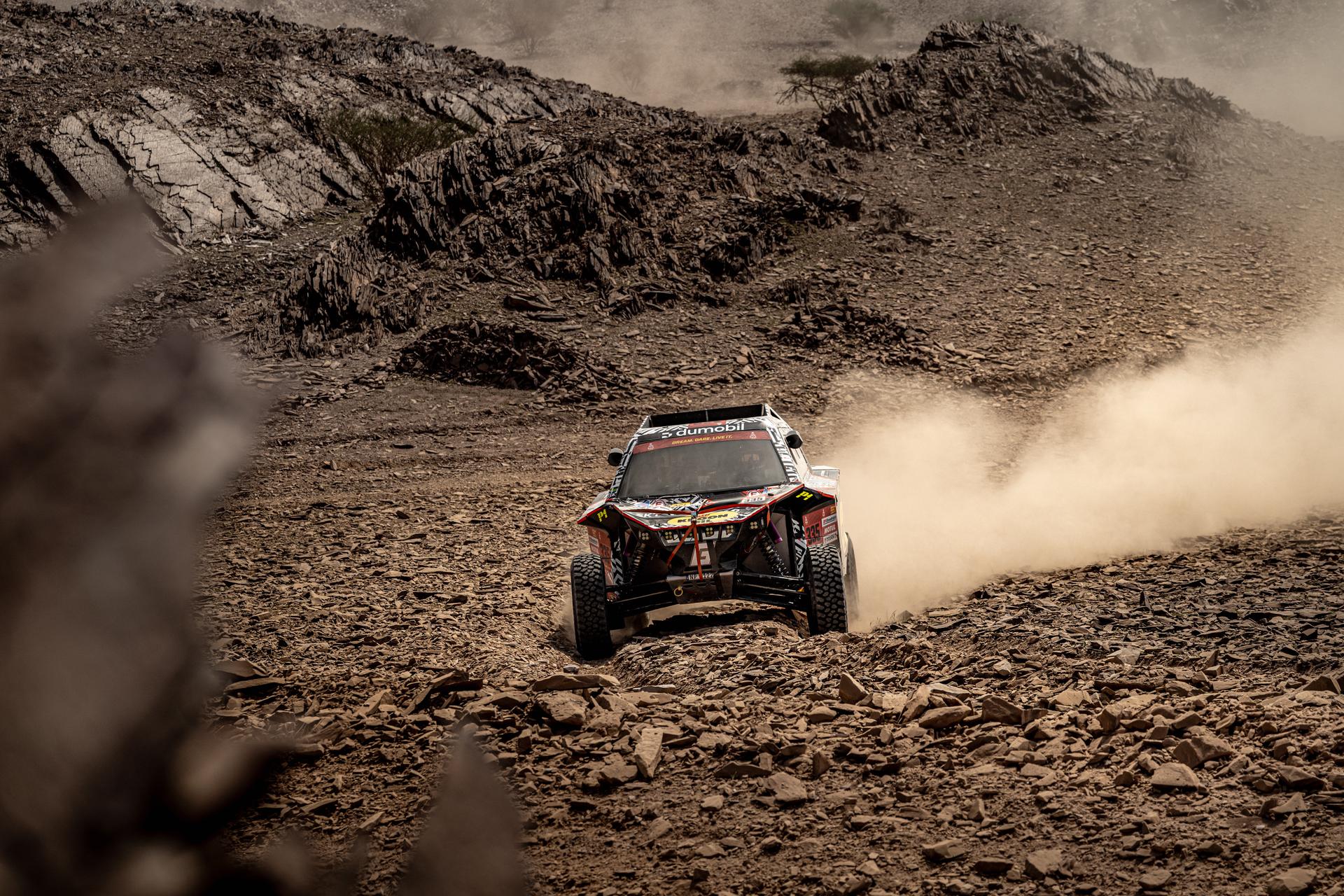 ATTENTION EDITORS - HAND OUT PICTURES - EDITORIAL USE ONLY - MANDATORY CREDIT:  Simon Bauchau  Hand out picture released by Eric Dupain shows Charles Munster and Xavier Panseri during stage 2 of the 2026 Dakar rally race in AlUla, Saoudi Arabia on Monday 05 January 2026.  *** Belga and Belga Editorial Board decline all responsibility regarding the content of this picture. *** BELGA PHOTO HAND OUT SIMON BAUCHAU
