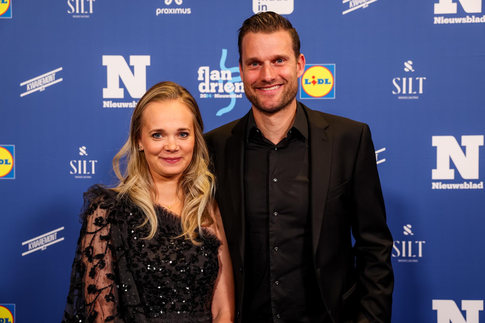 Unknown guests pictured at the arrival for the 'Flandrien' award ceremony for the best Belgian cyclist of the 2024 cycling season, organized by newspaper 'Het Nieuwsblad', Tuesday 05 November 2024 in Middelkerke. BELGA PHOTO KURT DESPLENTER