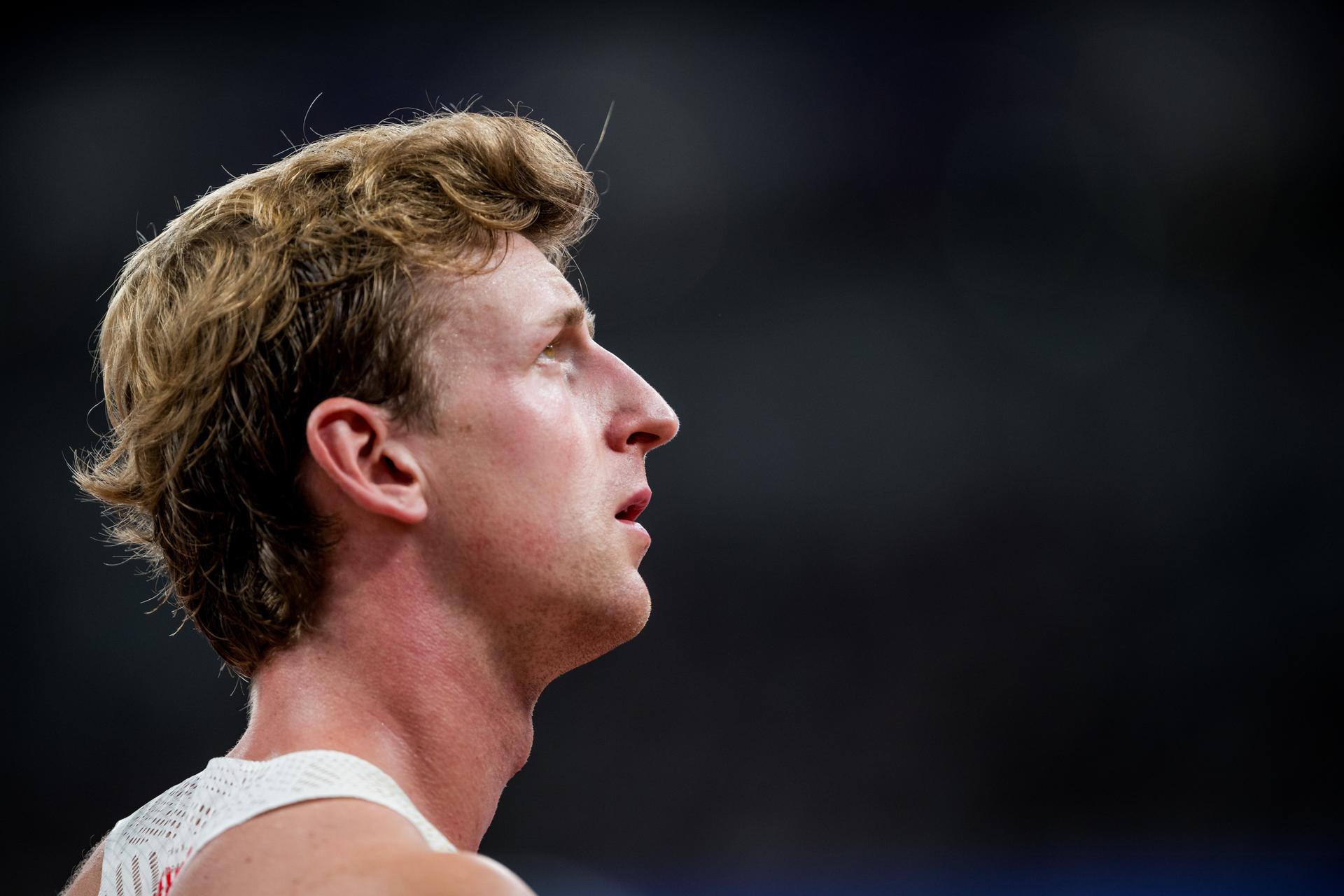 Belgian Alexander Doom pictured in action during the 400m men, Heats, in the World Athletics Championships in Tokyo, Japan, on Sunday 14 September 2025. The outdoor Worlds are taking place from 13 to 21 September. BELGA PHOTO JASPER JACOBS