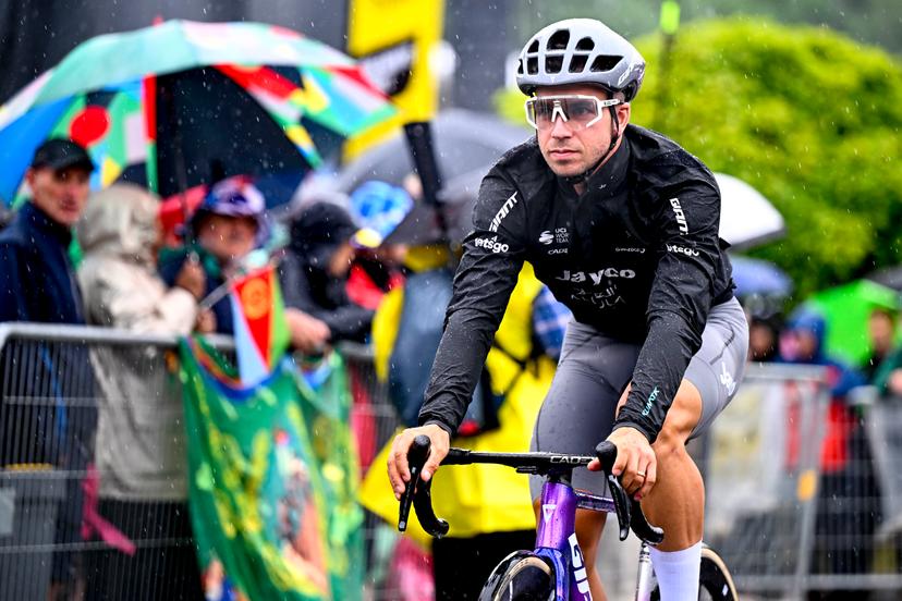 Dutch Dylan Groenewegen of Team Jayco AIUIa pictured at the start of the second stage of the 2025 Tour de France cycling race, from Lauwin-Planque to Boulogne-sur-Mer (212 km), on Sunday 06 July 2025 in France. The 112th edition of the Tour de France starts on Saturday 5 July in Lille, and will finish in Paris on the 27th of July. BELGA PHOTO JASPER JACOBS