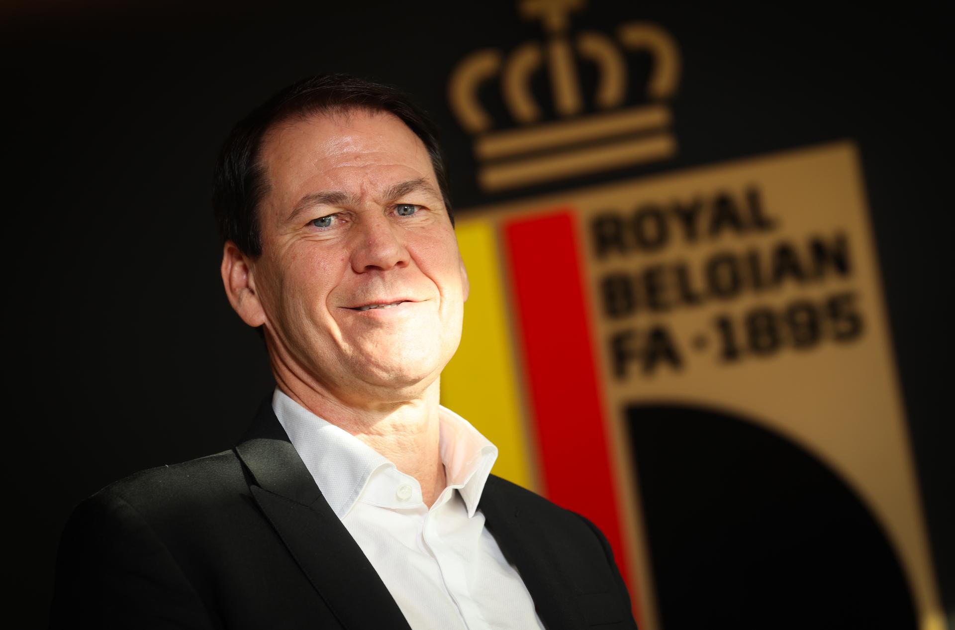 Belgium's head coach Rudi Garcia poses for the photographer after a press moment with an analysis of the World Cup qualification campaign and a discussion on the upcoming tournament, on Thursday 18 December 2025 in Tubize. Belgian national soccer team the Red Devils will play in group G. BELGA PHOTO VIRGINIE LEFOUR